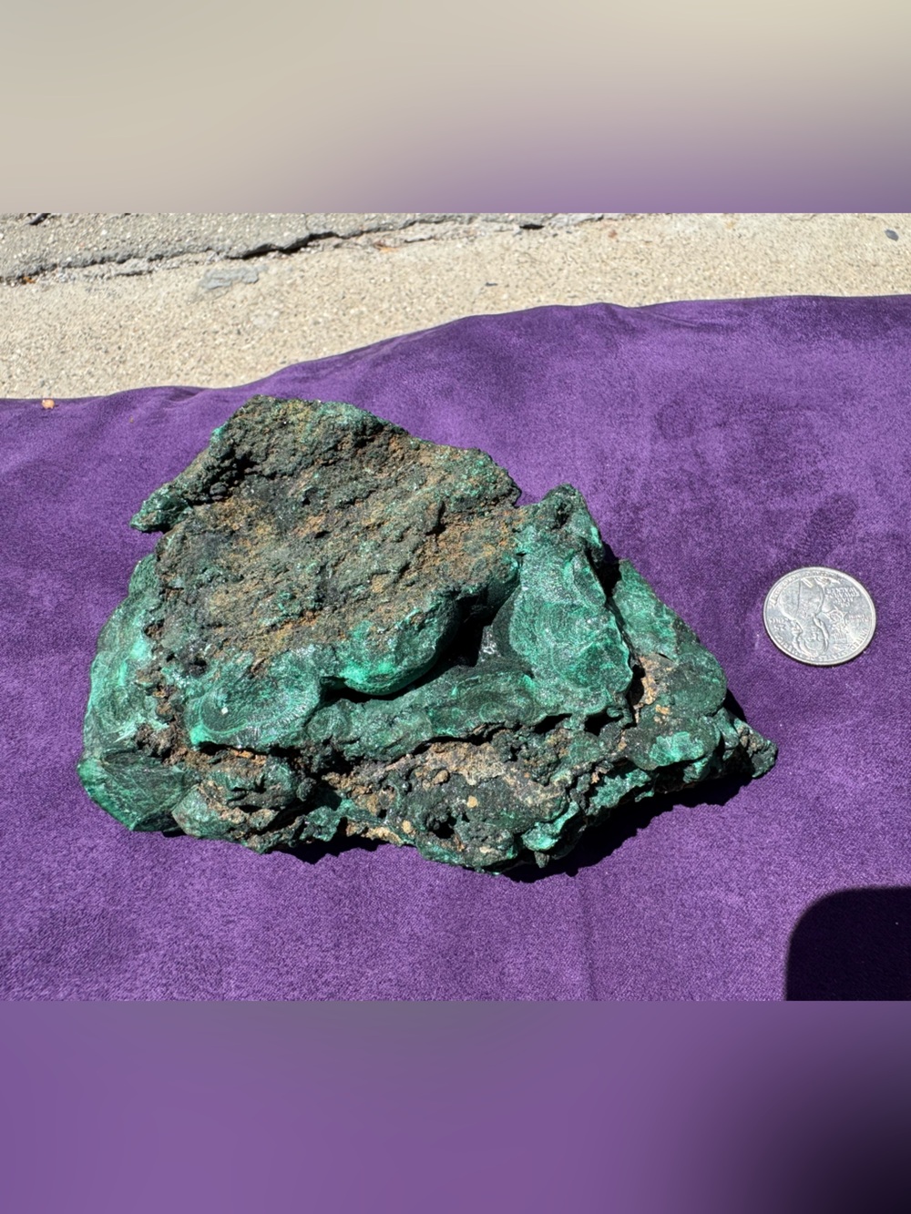 Malachite Green Mineral Specimen